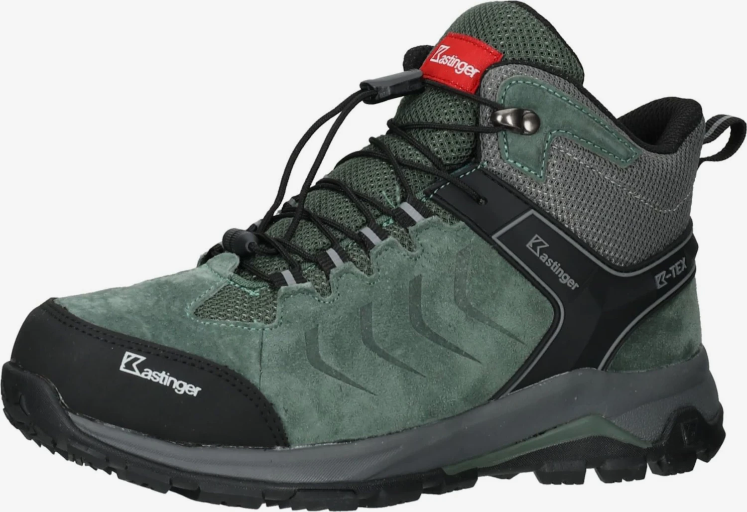 Kastinger Laarzen Veterlaarzen Dames Donkergroen / Zwart