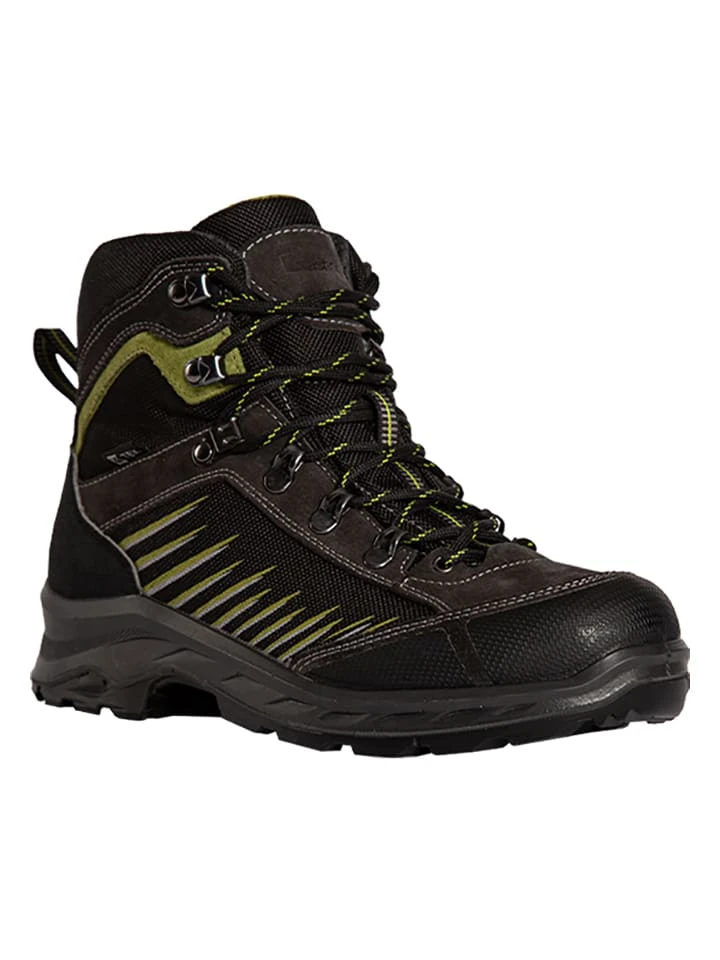 Kastinger Leren Wandelboots "Rontaan" Zwart/donkerbruin/groen - Afbeelding 2