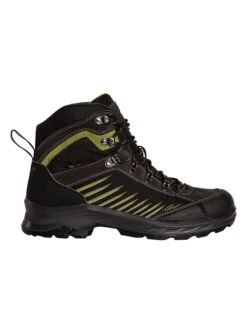 Kastinger Leren Wandelboots "Rontaan" Zwart/donkerbruin/groen
