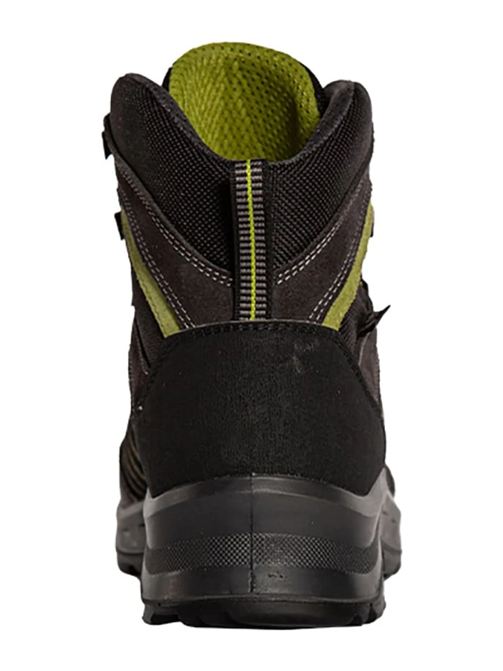 Kastinger Leren Wandelboots "Rontaan" Zwart/donkerbruin/groen - Afbeelding 4